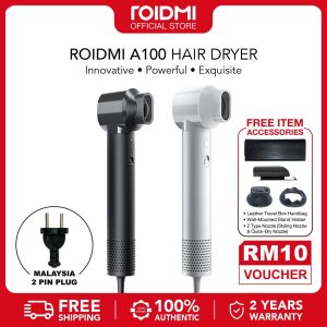 ROIDMI A100 Hair Dryer 1000W Travel Strong Wind Fast Drying Blow Pengering Rambut FREE with Accessories