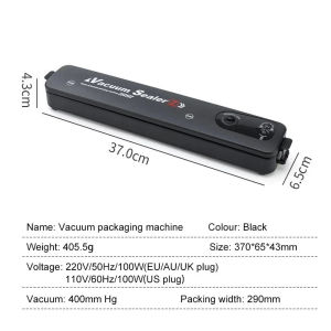 Automatic Vacuum Sealer Portable Electric Food Sealing Machine Household Fresh Preservation Tool