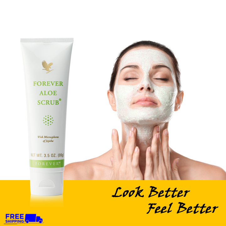 Forever Aloe Scrub Aloe Vera Scrub For Acne Gentle Exfoliator For Sensitive  Skin Moisturizing Gel For Dry Skin Natural Pore Control Scrub Soothing Acne  Care Gel - Lazada | Lazada