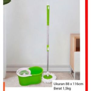 QME Spin Mop Pengepel Lantai Praktis Alat Pembersih Alat Pel Lantai