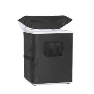 Chest Freezer Cover Waterproof Oxford Protective Outdoor Indoor Refrigerator Dust Cover with Zipper Deep Freezer