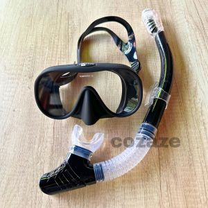 Snorkeling Set Cozaze Frameless-Diving Mask-Snorkel-Snorkling