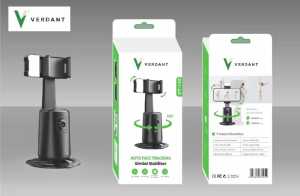 Verdant VT - 105 Auto Face Tracking gimbal haedpone Stabilizer 360 With Lampu LED