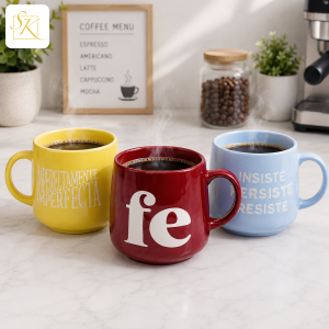12oz/355ml Assorted Design Color mug w Spanish word ceramic coffee mug ( HR-03 ) Smart Kitchen Ph