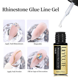 BORN PRETTY LILYCUTE MIni 5ml Metallic Painting Liner Gel Polish Super Bright Gold Silver Mirror Gel Nail Art Polish Semi Permanent Lines French Nail