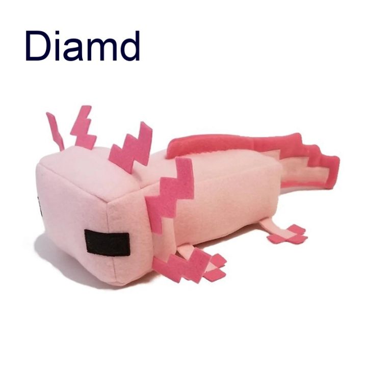 PRETTY】 30cm Minecraft Axolotl Stuffed Toys Pink Minecraft
