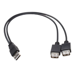 USB2.0 Y cáp cho Bộ chuyển đổi Nam để đôi nữ Cổng 40cm hoạt động Hub chức năng dây cho ổ cứng sạc điện thoại