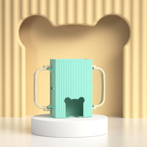 กล่องโคลน การออกแบบด้ามจับคู่ ปลอดภัยและพกพาได้ ถ้วยเด็ก ทําความสะอาด ง่ายต่อการใช้ ปกป้องความปลอดภัยด้านอาหาร