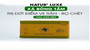 Xà Phòng Tắm Thiên Nhiên Natur’Luxe Cho Chó Mèo – Natural Shampoo Bar Khử Mùi Làm Sạch Dịu Nhẹ