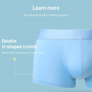 Non-marking Solid Color Pants Flat Front Thin Section Breathable Solid Color Panties Dry and Breathable