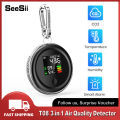 SeeSii T08 Mini CO2 Detector, 3-in-1 Portable Carbon Dioxide Detector Air Quality Monitor Temperature Humidity Air Analyzer Lightweight Digital CO2 Meter for Home Indoor Travel. 
