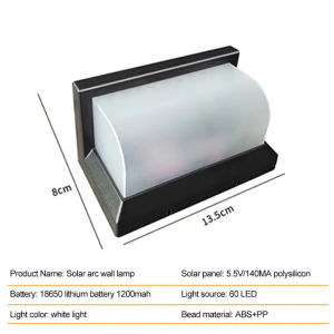 【Local Delivery】LED Solar Outdoor Wall Light IP65 Waterproof Automatic Sensor Fence Lamp for House Porch Balcony Terrace Garden Decorative