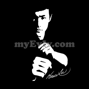 Bruce Lee Silhouette Black T-Shirt