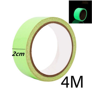YESPERY 1.4M / 4M Luminous Tape Green Self-adhesive Tape Night Vision Glow In Dark Safety Warning Security Stage Home Decoration Tapes