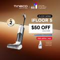 Tineco iFloor 5 Cordless Wet Dry Floor Washer Vacuum Cleaner | Edge Cleaning | Vacuum Mop Wash | Self Clean | Auto Drive. 