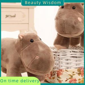 Beauty Wisdom Simulation Animal Plush Doll Toys Stuffed Elephant Hippo Rhino Pillow Appease Doll Figurine For Kids Birthday Gift 20cm-25cm