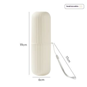 ชุดถ้วยแปรงสีฟันเวลาเดินทางทรงกลมของ Annie ถังเก็บของแบบพกพาสำหรับแปรงสีฟันไฟฟ้าสินค้า