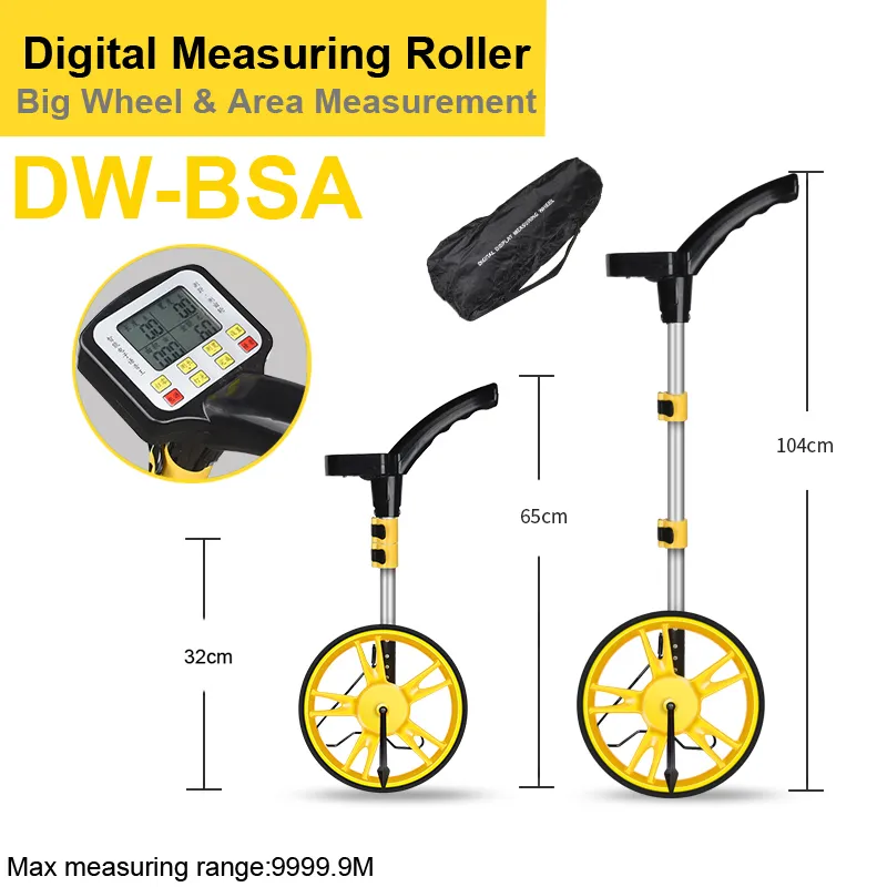 Digital/Mechanical ABS Folding Distance Measuring Wheel Roller