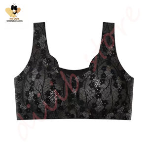 DS เสื้อชั้นในสตรี ชุดชั้นใน บราดันทรง ลูกไม้ หัวเข็มขัดด้านหน้า ไร้รอยต่อ และระบายอากาศ ไม่มีโครงเหล็ก ผ้าเรยอน เซ็กซี่ รวบรวมชุดชั้นใน Size 32-40