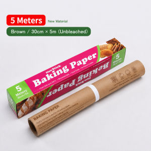Food Grade Baking Paper Roll 30cm x 5M/8M Non-Stick Oil-Proof Parchment Paper for Air Fryer Oven Cake Bread BBQ