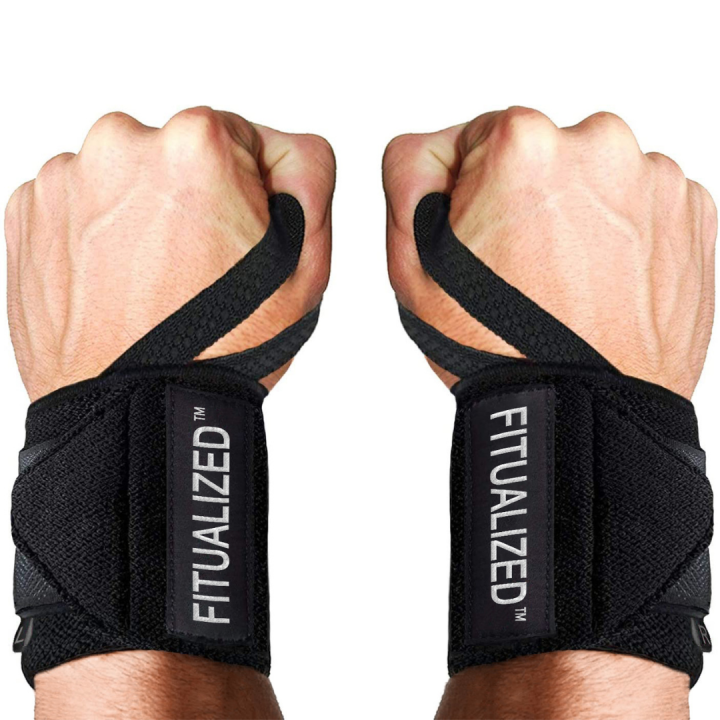 FITUALIZED Premium Wrist Wraps for Gym Comfy Fabric Super