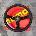 MOMO Deep Dish Style Steering Wheel Blue Ring 35cm. 