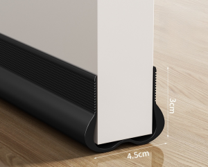 Bedroom door waterblocking sealing strip selfadhesive door bottom sealing strip Curved windproof selfadhesive door bottom sealing strip