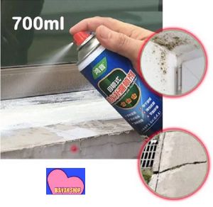 Spray Atap Lubang Anti Bocor Waterproof 700mL Semprotan Cair Penambal Atap Dinding Tembok Pipa Serbaguna Tahan Air Cairan AJAIB Menyumbat Kebocoran Rembes 700 mL