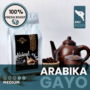 Kopi Arabika Gayo Aceh Natural Process Medium Roast – Fruity Manis & Unik 200g