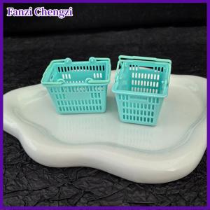 Fanzi 1 12 Dollhouse mua sắm giỏ lưu trữ giỏ Dollhouse mini siêu thị trang trí búp bê nhà phụ kiện đồ chơi trẻ em