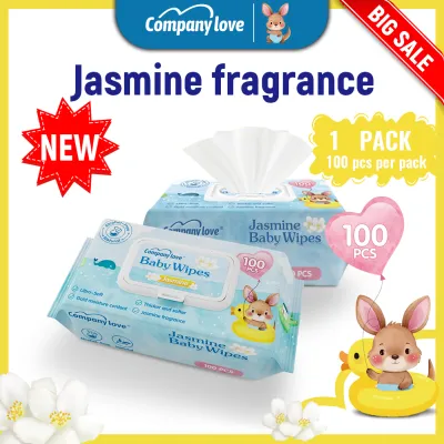 【Big Sale!】Company Non Alcohol Baby Wet Wipes/Jasmine Wet Tissue (100 Pcs/1 Pack) 濕紙巾 嬰兒濕巾