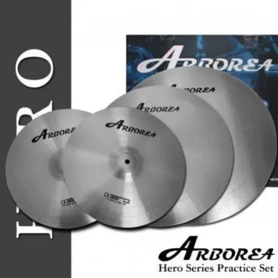 Arborea hero 6pc cymbal set free splash (Alloy) silver
