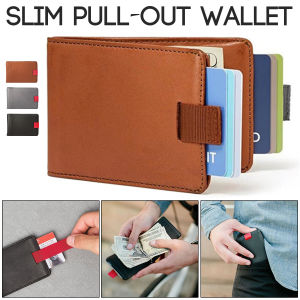 Slim Money Clip Leather Pull Smart Wallet: A Perfect Gift for Men & Women