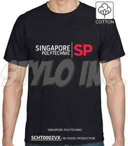 [MTO] SINGAPORE POLYTECHNIC SP Cotton T Shirt Graphic Outdoor Casual School Tshirt University Singapore Secondary Primary