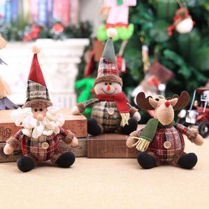 MMLUCK Reindeer Elk Navidad Natal Party Supplies New Year Gifts Christmas Decoration Dolls Hanging Ornaments Christmas Pendant Xmas Tree Decor