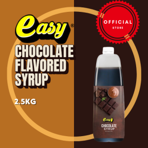 EASY BRAND Chocolate Flavoring Syrup 2.5Kg - Rich Dark Chocolate Milk Tea Frappe Cafe Use