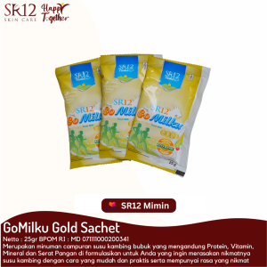 SR12 Gomilku Gold Sachet - Susu Kambing Etawa - Susu Bubuk - Susu Kesehatan Tulang - Menjaga Kesehatan Sendi - Susu Orang Tua