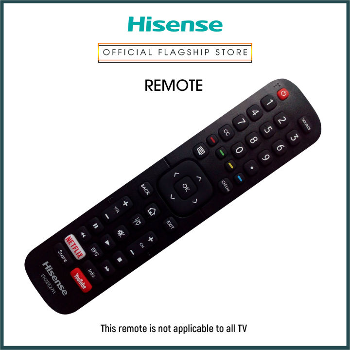 HISENSE REMOTE CONTROL - 50A6100U/ 55A6100/ 65A6100/ 55A6505/ 50A6100FS /  65A6505/65A6100FS/55A6100FS | Lazada PH