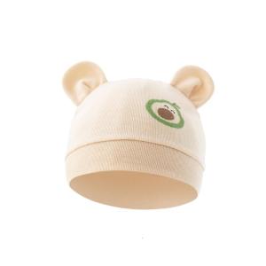 Breathable Baby Bonnet Soft and Breathable Hospital Hat Lovely Cartoon Printed Bonnet Caps for Infants 0 to 3 Months