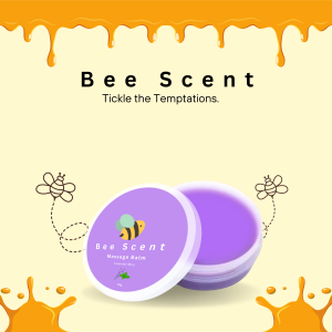 Bee Scent Massage Balm Ointment Lemon and Lavander Mint 50g For Relaxing Aroma Therapy