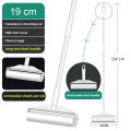 Long Handle Retractable Tear-off Sticky Paper Roller Floor Sticky Hair Carpet with Dust Sticky Hair Roller Sticky. 
