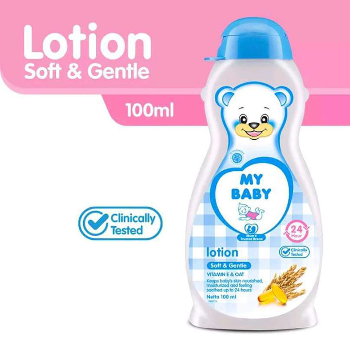 My Baby Lotion 100ml Soft & Gentle Body Lotion - Lotion Untuk Bayi - Perawatan Kulit Bayi Lotion - Lotion Bayi - Perawatan Kulit Bayi - My Baby Lotion Biru 100ml - My Baby Lotion Bayi - BabyKids