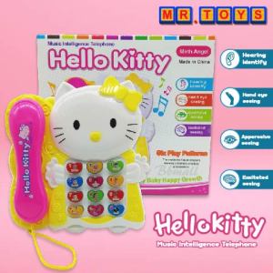 Hello Kitty Baby Phone With Music Intelligence Telephone Toys For 3+/Telefon Mainan Hello Kitty