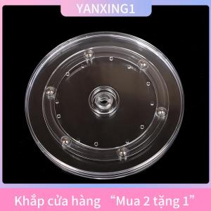 [COD] YANXING1 Bàn xoay Acrylic trong suốt 360 xoay hiển thị đứng Vòng cơ sở lười biếng đồ trang sức trang trí nội thất xoay tấm đồ nội thất phần cứng