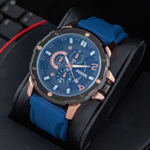 Jam Tangan Pria Terbaru/Jam Tangan Pria Fashion Tali Karet Tanggal Aktif Free Box Bonus Baterai Cadangan