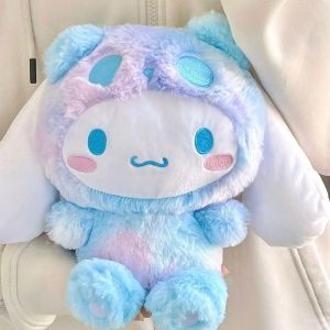 Sanrio Kuromi Plush Toy Cute My Melody Cinnamoroll Colorful Melody Soft Stuffed Toys Kid Birthday Gift Kawaii Doll