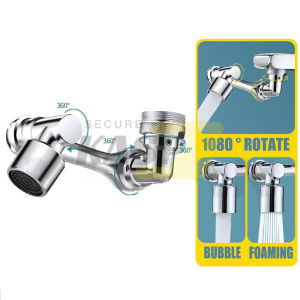 1080° Rotating Universal Faucet Aerator Extender Large-Angle Water Nozzle Faucet Adapter For Kitchen Sink Bathroom