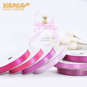 YAMA 100yards Single Face Satin Ribbon 6 9 13 16 19 22 mm Red for Party Wedding Decoration Handmade Rose Flowers Ribbons Gift2026