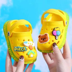 ZEEMIN Summer Kids ShoesSandals Hole Childrens Shoes Slippers Soft Anti-Skid Cartoon Design Hole Baby Shoes Sandy Beach For Boys Girls