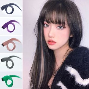 Denise Toupee Multi Color A colored wig worn Straight Synthetic Hair Toupee Highlight Hair Extension COD